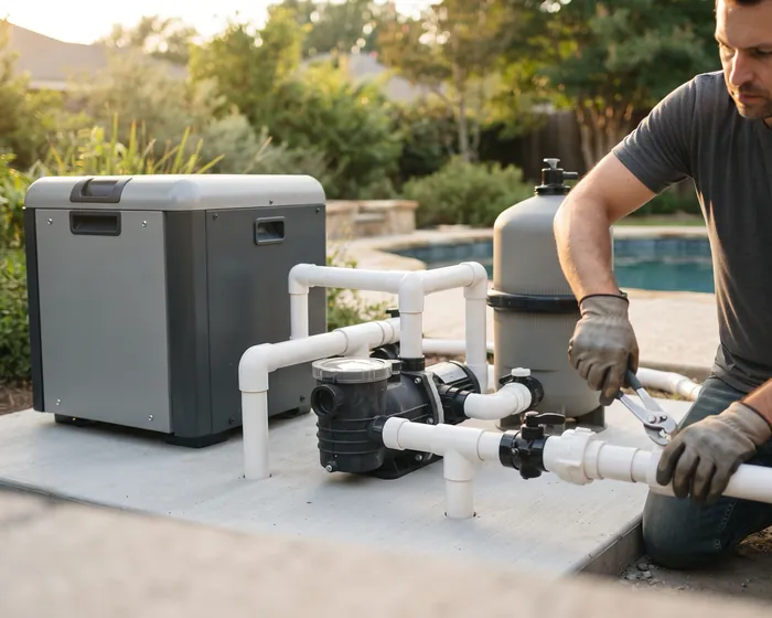 Equipment Installation by Curatolo Pool Resurfacing